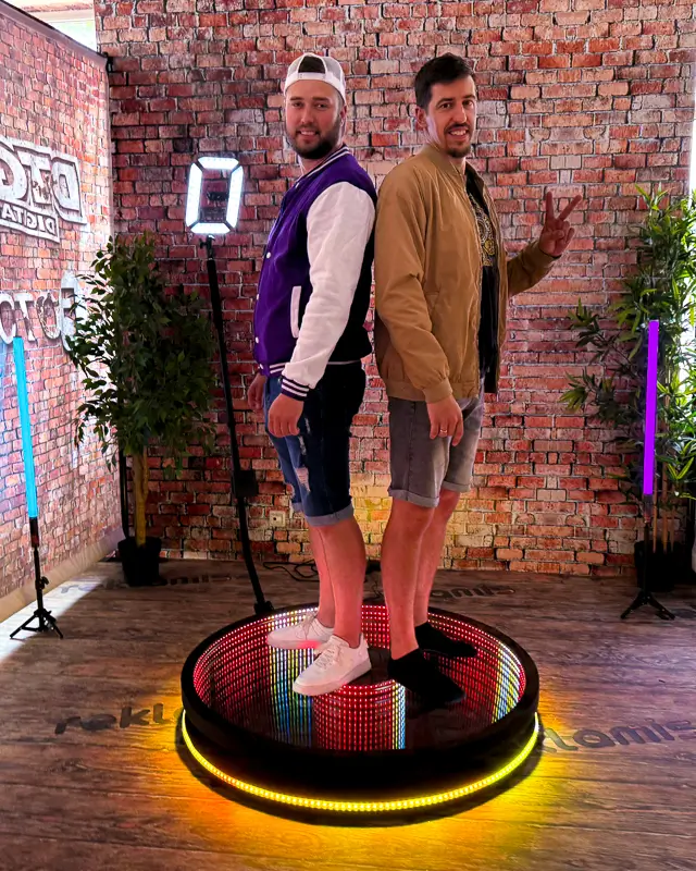 360 video spinneris darbībā